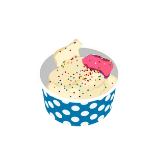The Snowy Churro Funfetti Cookie Dough