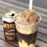 The Snowy Churro floats