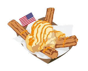 The Snowy Churro The Apple Pie